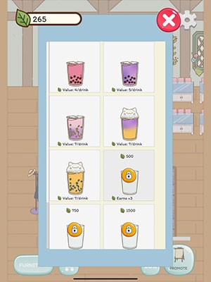 Menu đồ uống thơm ngon trong Boba Story