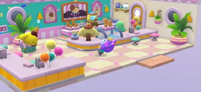 Tiệm kem của Pompompurin là nơi tạo ra những món tráng miệng hấp dẫn giúp cải thiện tình bạn