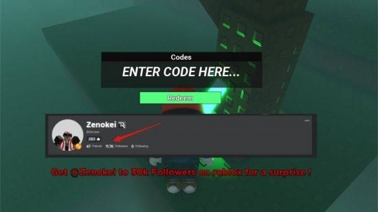 Nhập code game Unknown RNG