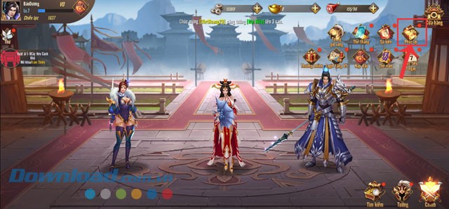 Nhấn vào mục Phúc Lợi