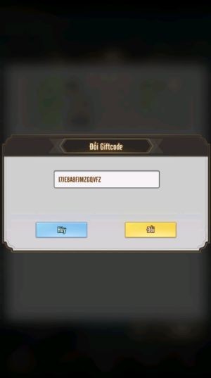 Nhập mã giftcode