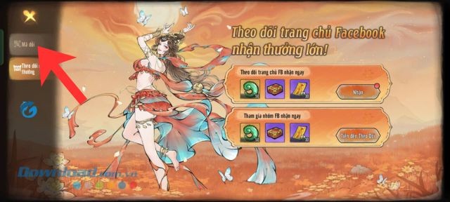 Ấn vào mục Mã Đổi