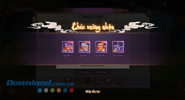 Ấn vào vị trí bất kỳ trên màn hình để nhận phần quà