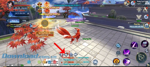 Ấn vào biểu tượng bức thư