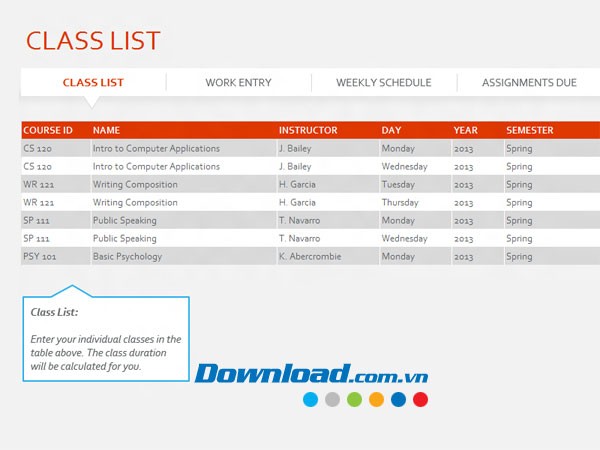 Tổng quan học kỳ