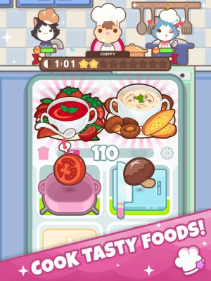 Too Many Cooks cho bạn trở thành đầu bếp và nấu các món ăn thơm ngon