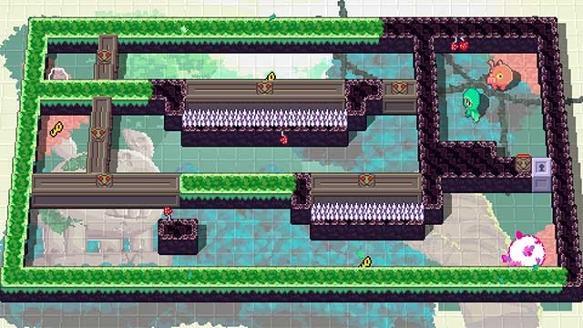 Chuyển đổi giữa Toodee và Topdee để vượt qua các chướng ngại vật