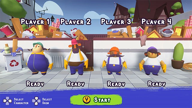 Lập nhóm gồm 4 người và bước vào nhiệm vụ sửa nhà trong game Tools Up!