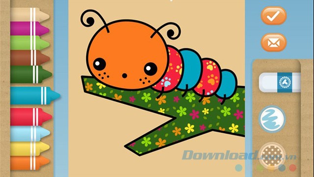 Chú sâu nhiều màu