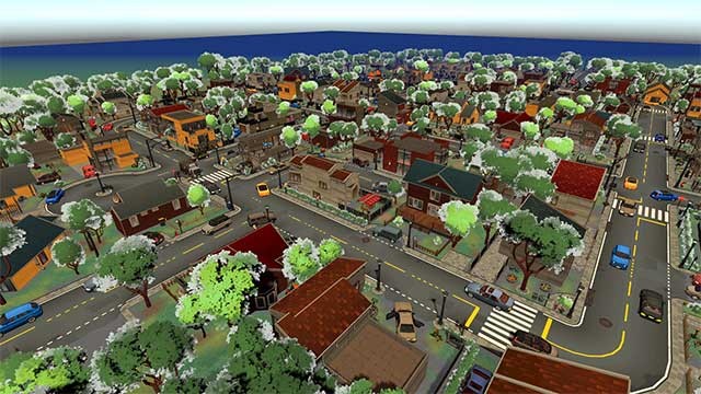 Bạn có thể tự do xây dựng thành phố theo cách mình muốn trong Toons City