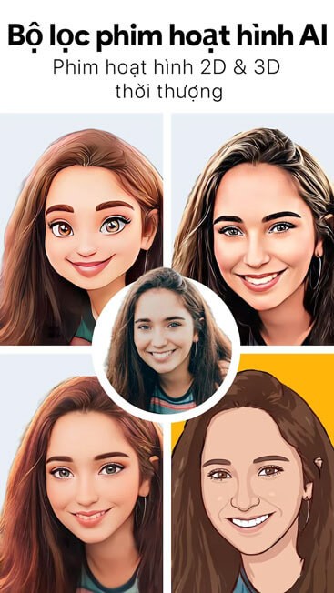 Bộ lọc phim hoạt hình AI