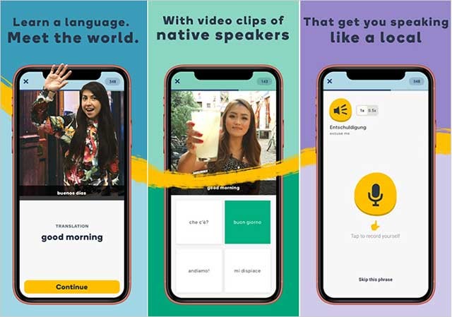 Memrise tập trung vào việc xây dựng vốn từ vựng