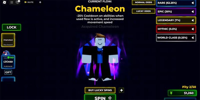 Flow Chameleon trong Blue Lock Rivals