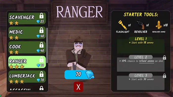 Một số class trong Roblox 99 Nights in the Forest