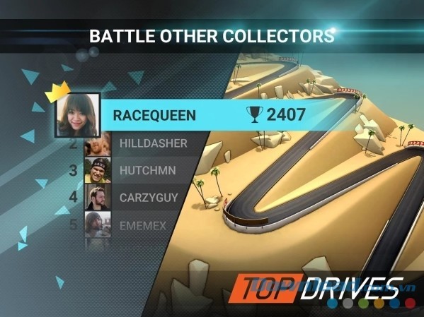 Top Drives cho Android để người chơi tham gia cuộc đua sưu tập xe hơi ấn tượng