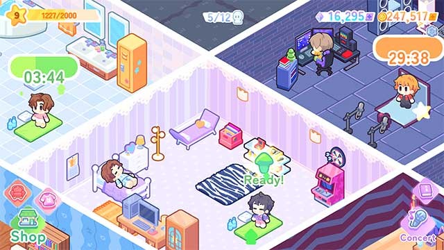 K-Pop Academy có đồ họa dễ thương và lối chơi đa dạng