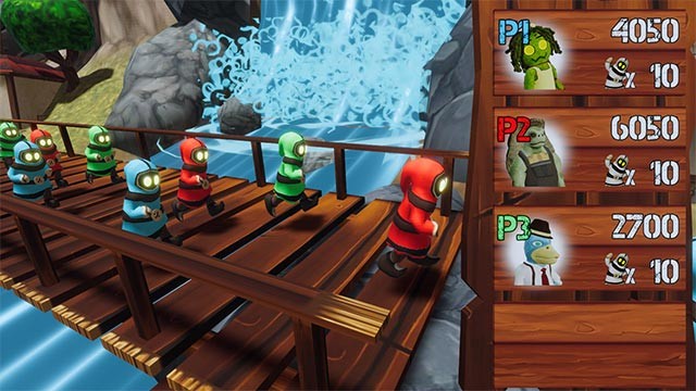 Mục tiêu của Top Gang game là giải cứu Nugget và dẫn họ đến lối thoát hiểm an toàn