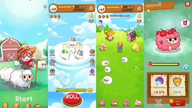 Happy Woolly Farm có các nhân vật cute