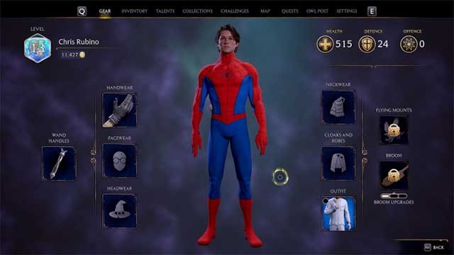 Peter Potter cho phép bạn mặc bộ suit của Spider Man