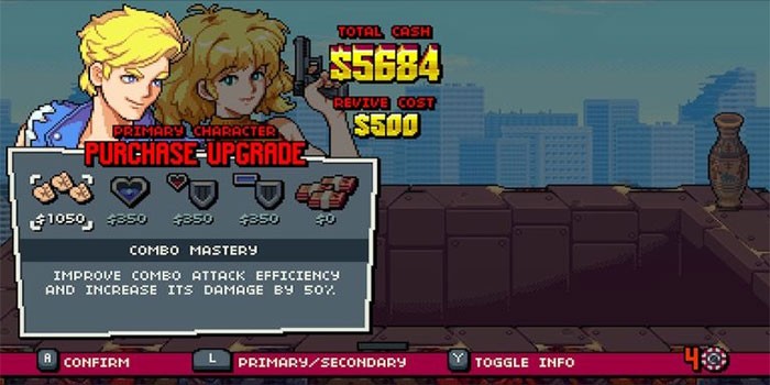 Top Character Upgrades in Double Dragon Gaiden: Rise Of The Dragons