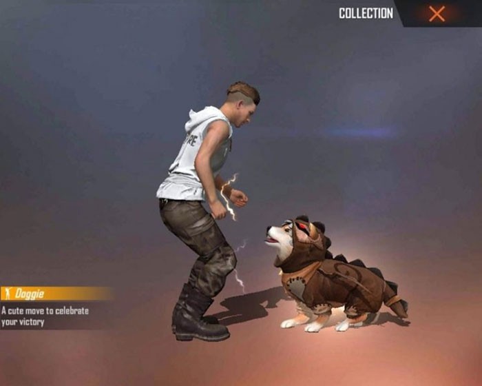 Khi dùng emote Doggie, một chú chó Shiba sẽ xuất hiện và nhảy ăn mừng cùng nhân vật