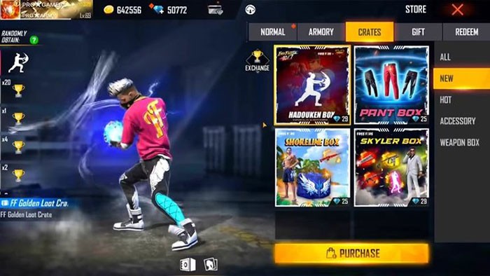Hadouken là emote trong sự kiện Free Fire x Street Fighters