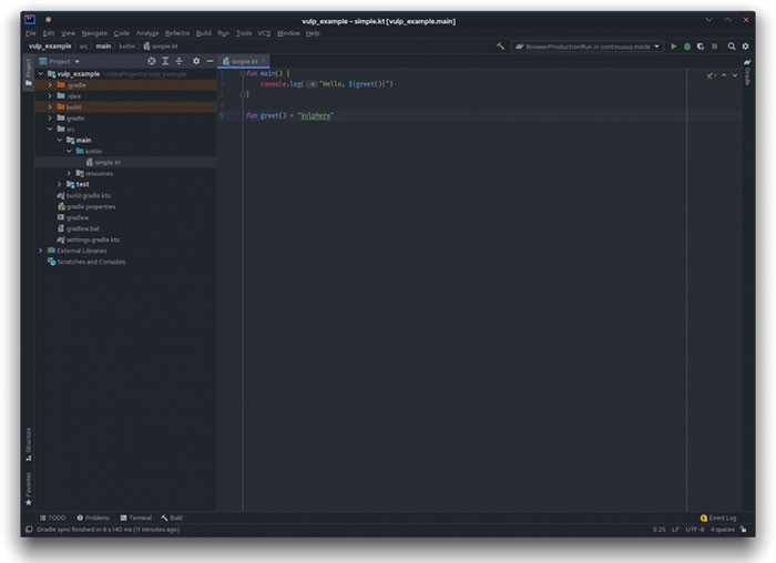 Giao diệp lập trình của IntelliJ IDEA