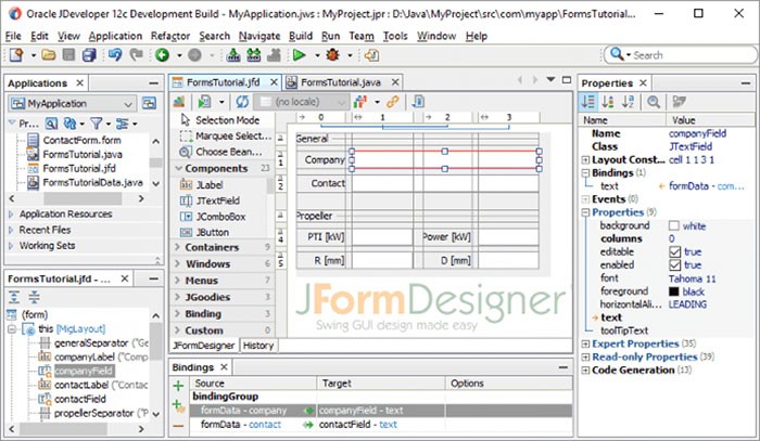 Giao diệp lập trình của Oracle JDeveloper