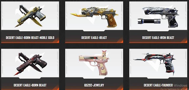 Súng ngắn (Pistols): Vũ khí hỗ trợ không thể thiếu