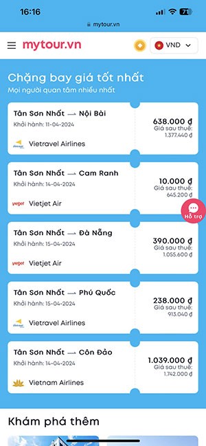 top ung dung dat ve may bay va khach san 6*466373