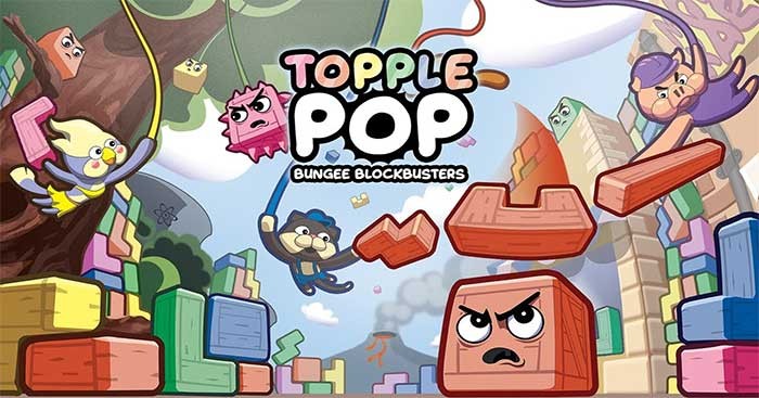 TopplePOP: Bungee Blockbusters là game match 3 mới lạ và vui nhộn