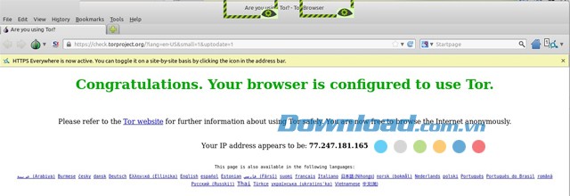 Tor Browser Bundle cho Linux