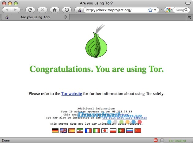 Tor Browser Bundle cho Mac