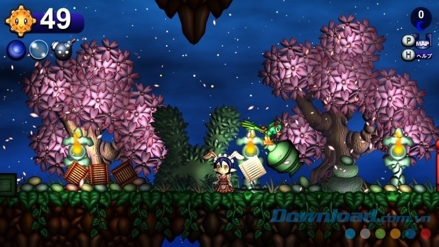 Giao diện chính của game đi cảnh phiêu lưu Toricky cho máy tính và Mac