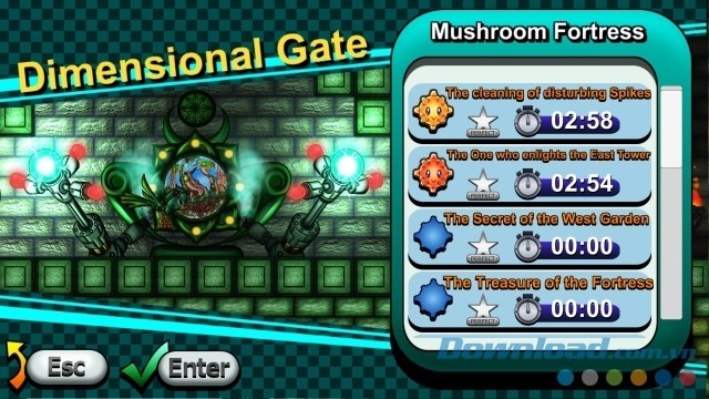 Cố gắng hoàn thành các bài chơi của game đi cảnh phiêu lưu Toricky cho máy tính và Mac trong khoảng thời gian ngắn nhất