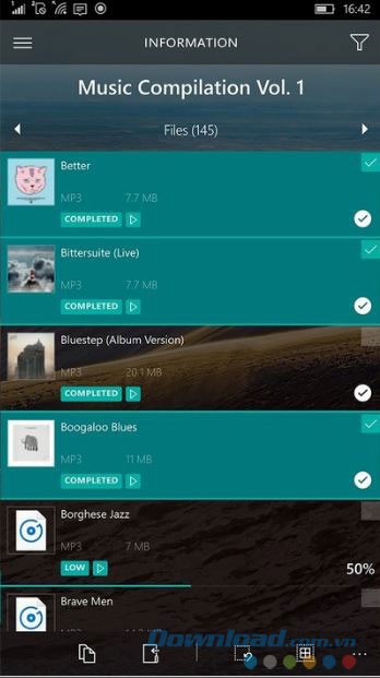 Tải nhạc và nhiều file khác