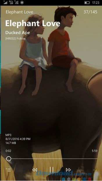 Trình phát tích hợp ngay trong ứng dụng