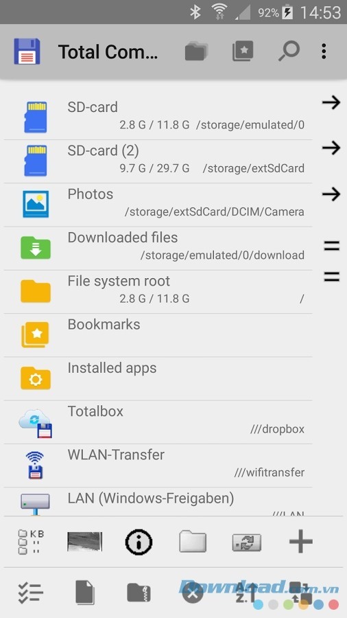 Quản lý file dễ dàng với Total Commander for Android
