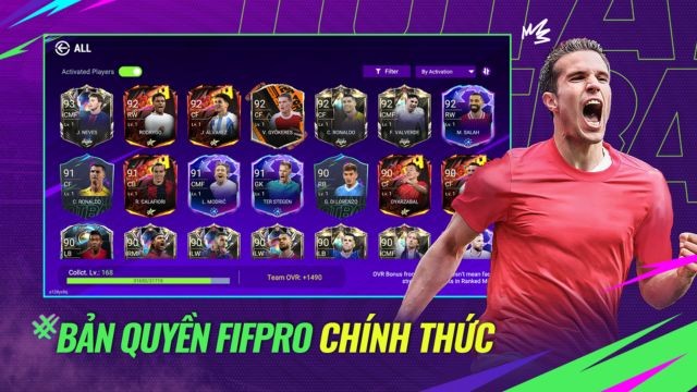 Total Football sử dụng bản quyền cầu thủ FIFPRO