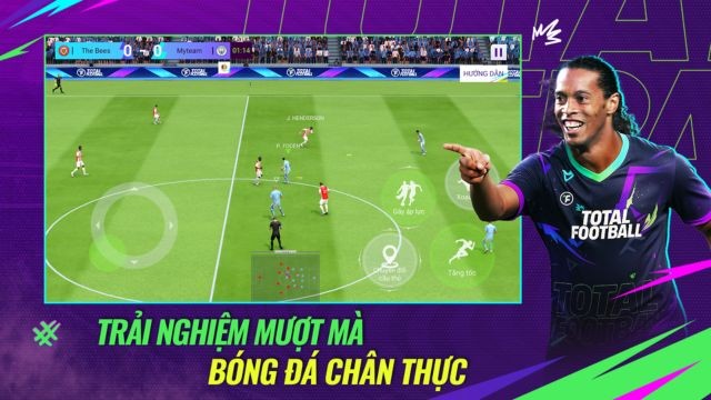 Trải nghiệm mượt mà, bóng đá chân thực