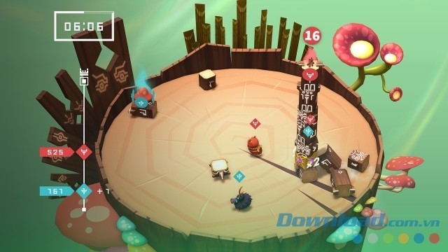 Đối phó với nhiều người chơi khác trong game vui miễn phí Totemori cho máy tính, Mac và Linux