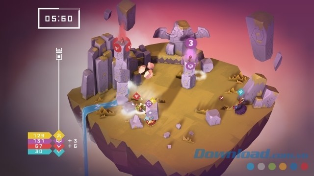 Xây dựng khối công trình lên càng cao càng tốt trong game vui miễn phí Totemori cho máy tính, Mac và Linux