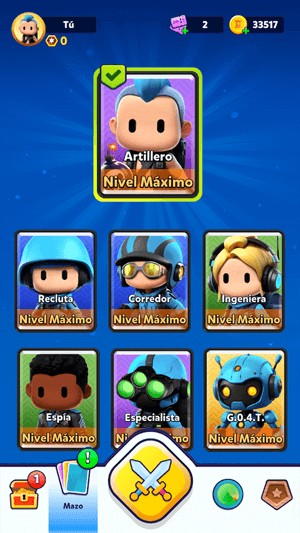 Có nhiều đơn vị quân lính khác nhau