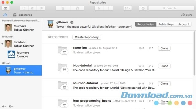 Tạo và kiểm soát mọi repository lập trình dễ dàng