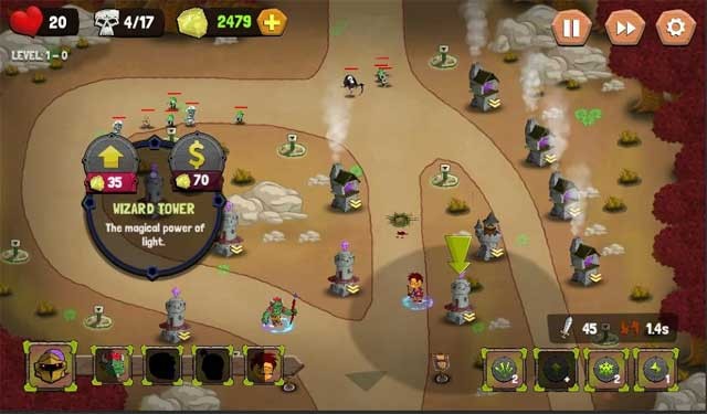 Tower Defense: Fantasy TD cho Android là game thủ thành kết hợp chiến thuật ấn tượng