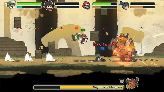 Towertale có 17 tên trùm để thách thức trong nhiều stage