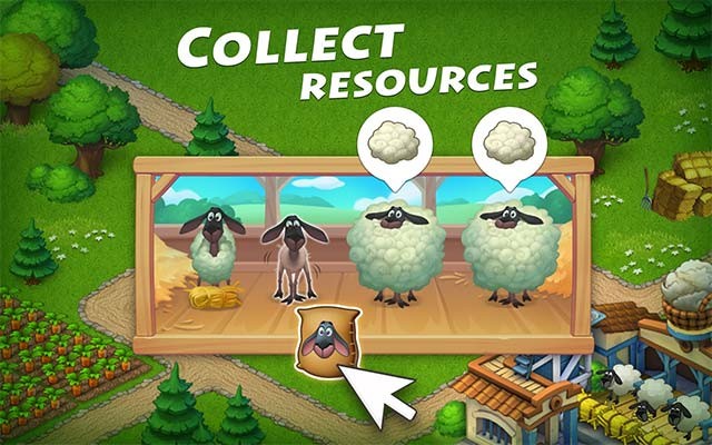 Tích cực thu thập tài nguyên để làm giàu cho thị trấn xinh đẹp