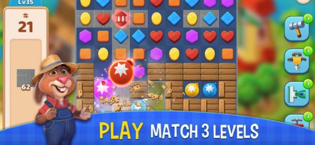 Giải các màn đố match-3 hấp dẫn