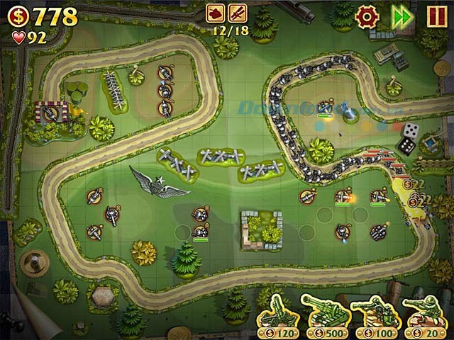 Giao diện chơi game Toy Defense