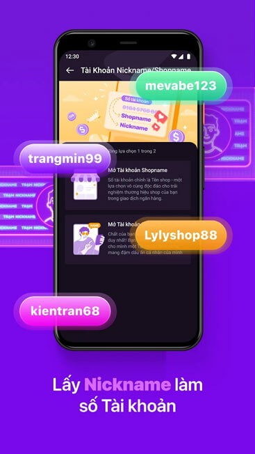Nickname là số tài khoản